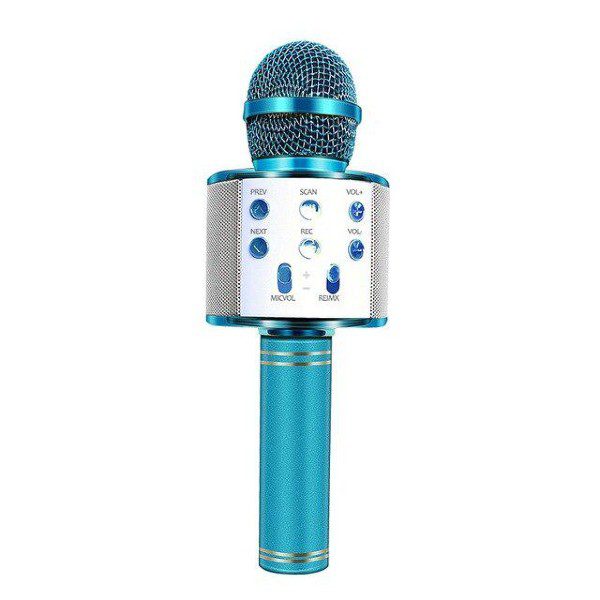 Microfone Sem Fio Bluetooth Karaoke WS-858 A