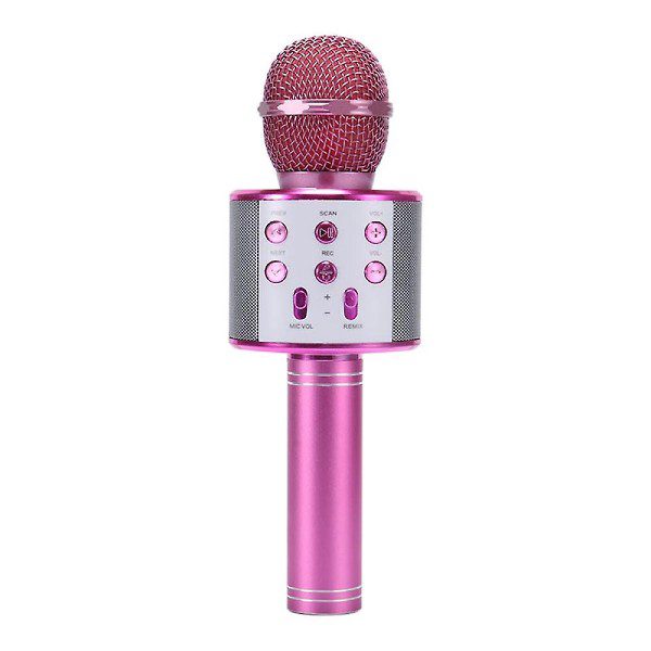 Microfone Sem Fio Bluetooth Karaoke WS-858 R