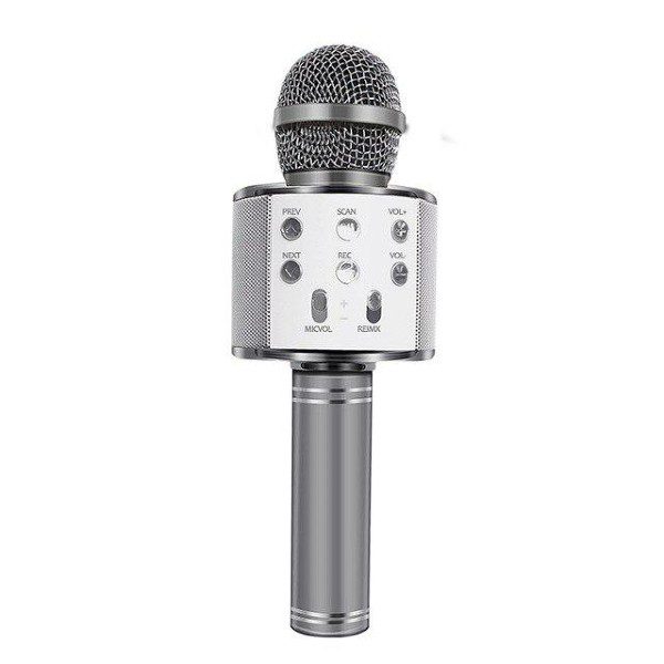 Microfone Sem Fio Bluetooth Karaoke WS-858 S