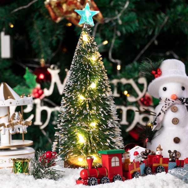Mini Árvore Natal decorativa com luz led