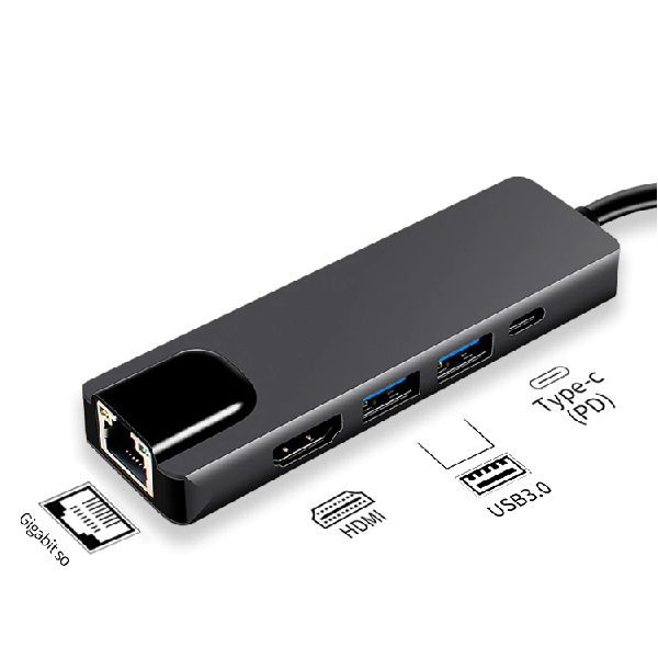 Adaptador 5 EM 1 USB Tipo C Hub (5)