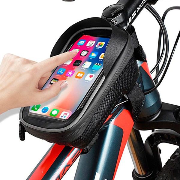 Suporte Smartphone BicicletaMoto com Bolsa (2)