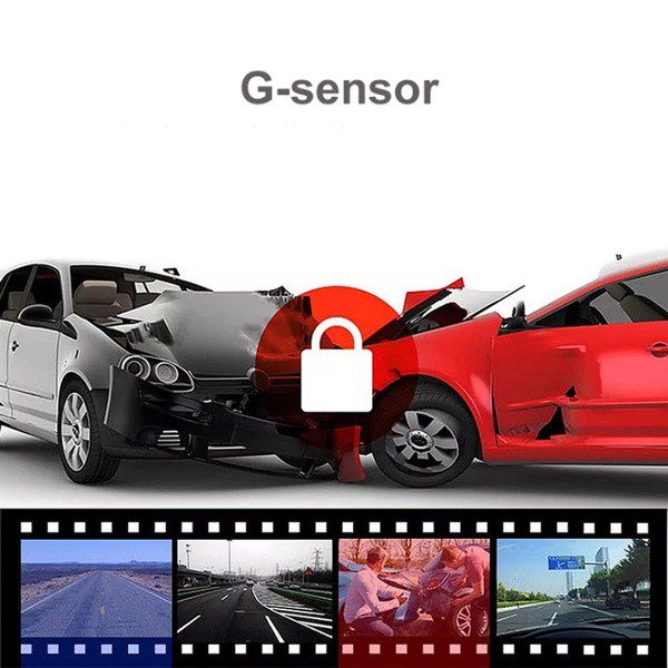 Câmera DVR de Carro LCD G-Sensor Visão Noturna (4)