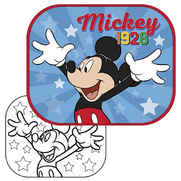 Pack 2 Tapa Sol Lateral Mickey Mouse + Poster para Colorir (2)