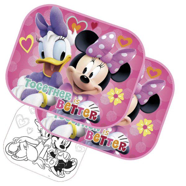 Pack 2 Tapa Sol Lateral Minnie Mouse + Poster para Colorir (2)