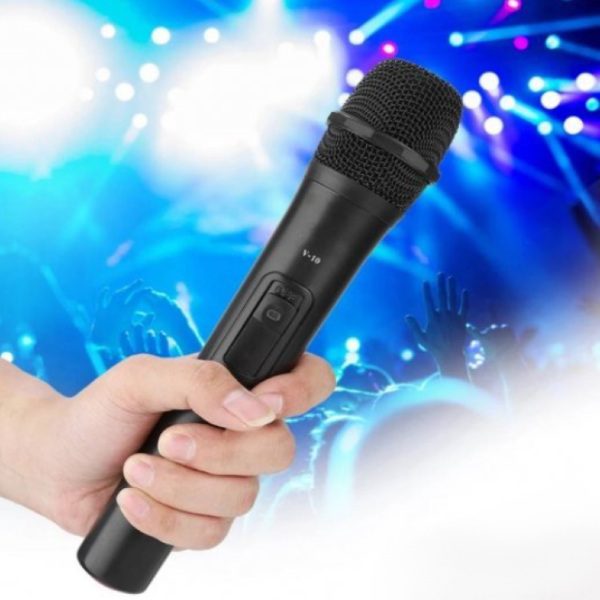 Microfone Karaoke Sem Fio + USB MK-V10 (1)