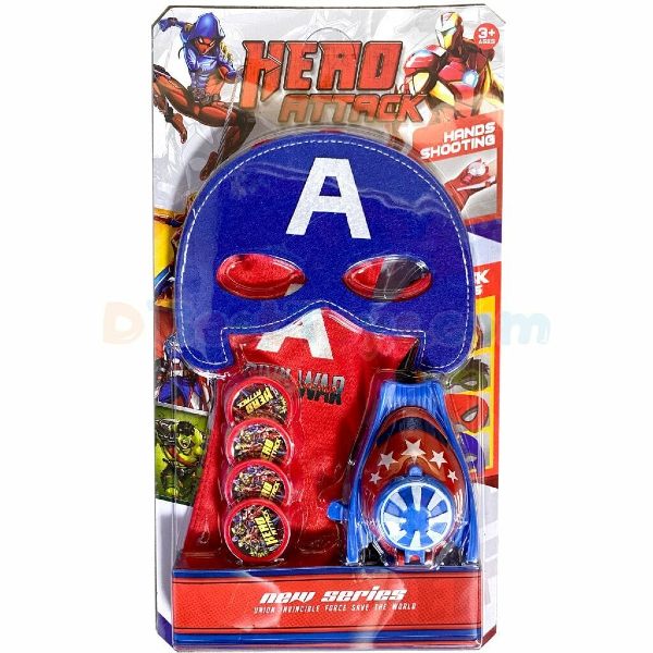Lançador de Disco Herói Americano Hero Attack (2)