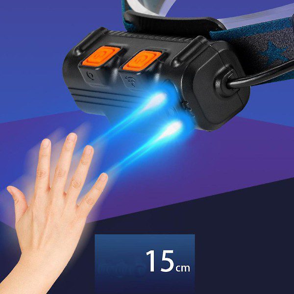 Lanterna Led Cabeça Frontal com Sensor Movimento (4)