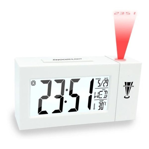 Relógio Despertador Digital Com Projetor das Horas