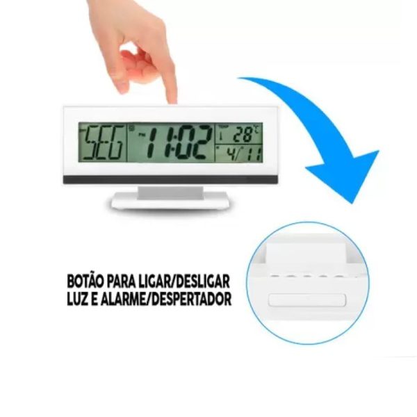 Relógio Despertador Digital LED com Termómetro (3)