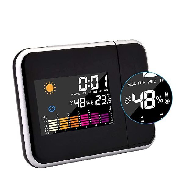 Relógio Despertador LCD com Projeção da Hora (3)