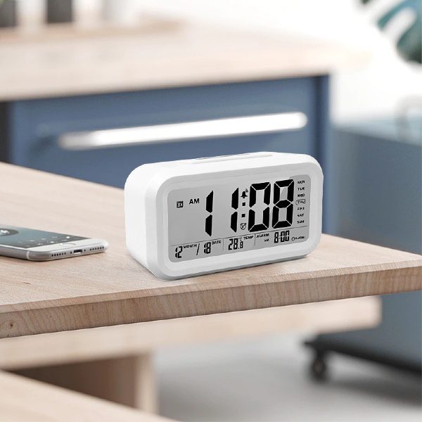 Relógio Despertador com Voz Tela Lcd e Temperatura (1)