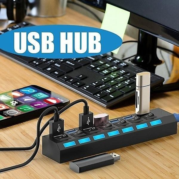 Hub USB 2.0 de Alta Velocidade 7 Portas (1)