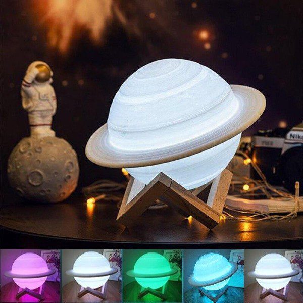 Candeeiro de Saturno 15 CM Impressão 3D (1)