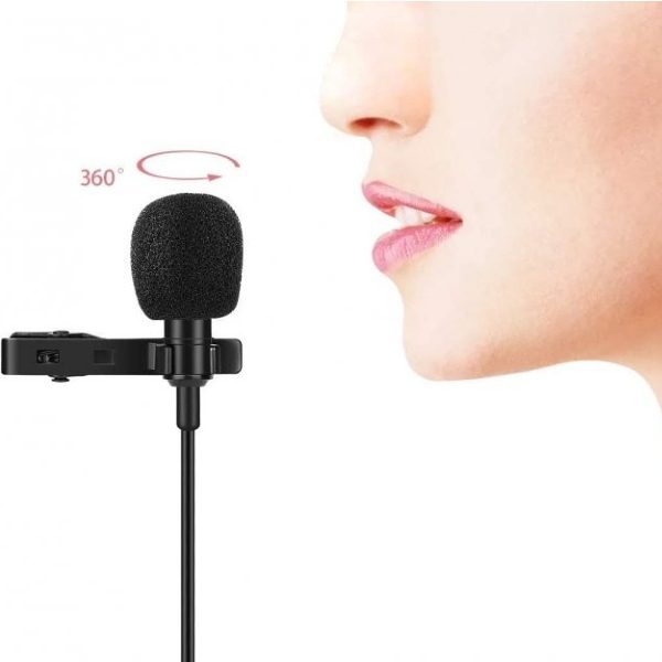 Microfone de Lapela Lightning com Mola (3)