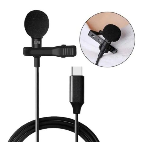 Microfone de Lapela Type-C com Mola (3)