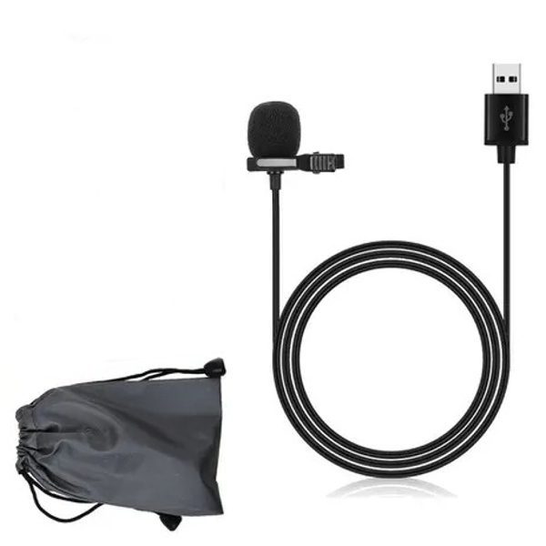 Microfone de Lapela USB com Mola (4)