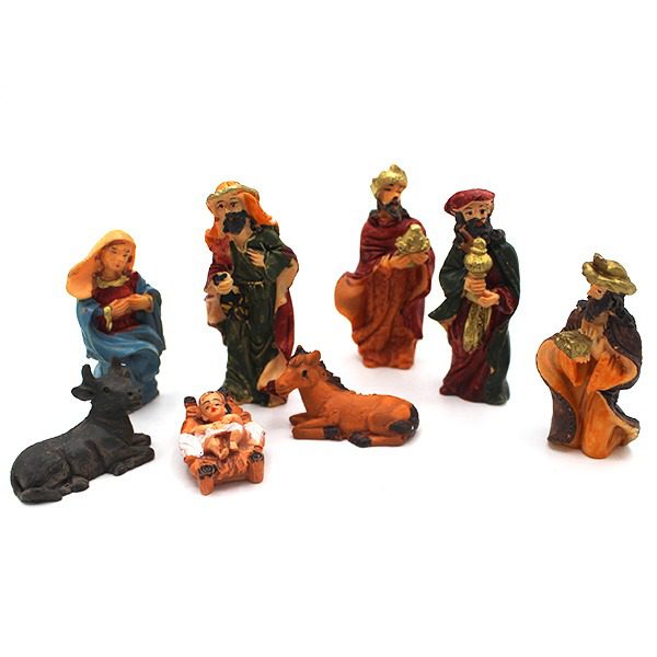 Conjunto de 8 Figuras para Presépio de Natal (1)