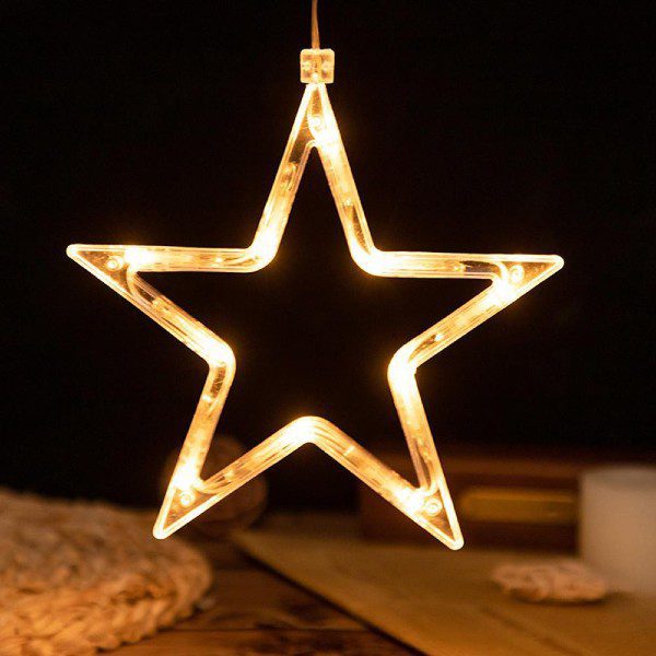 Estrela Decorativa Iluminada de Natal com Ventosa (2)