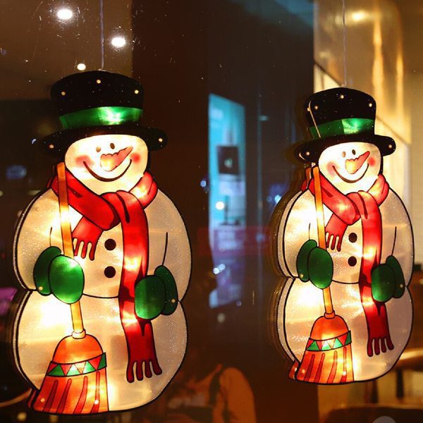 Boneco Neve Decorativo Iluminado de Natal com Ventosa (1)