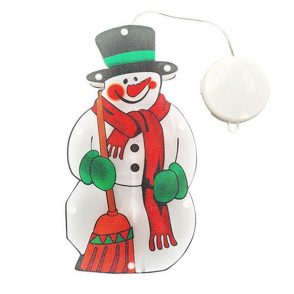 Boneco Neve Decorativo Iluminado de Natal com Ventosa (2)