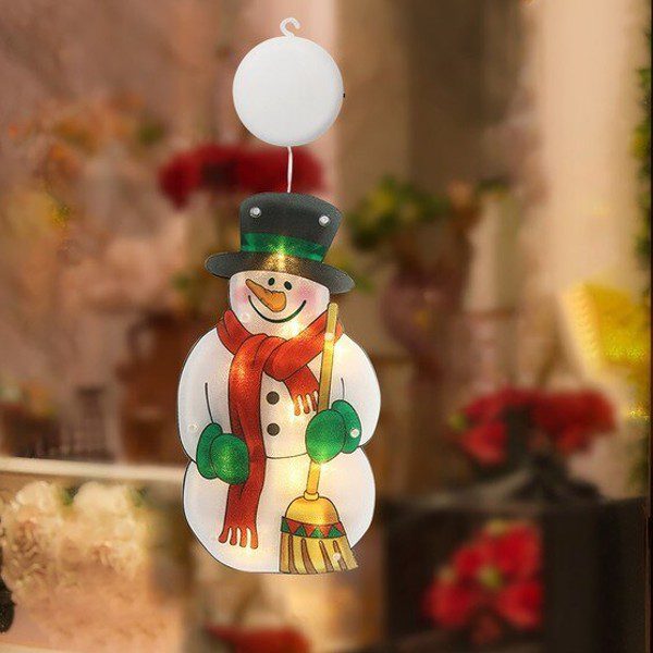 Boneco Neve Decorativo Iluminado de Natal com Ventosa (3)