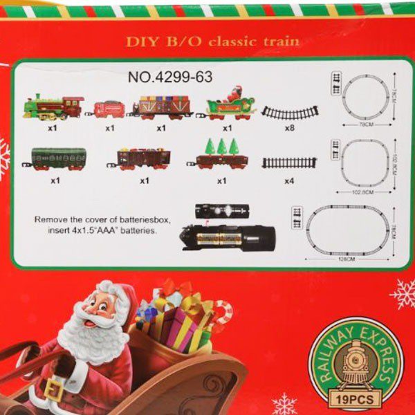 Comboio de Natal 3EM1 com Som e Luzes 19 Peças (3)