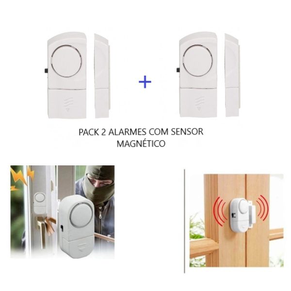 Pack de 2 Alarmes de Portas e Janelas com Sensor (1)