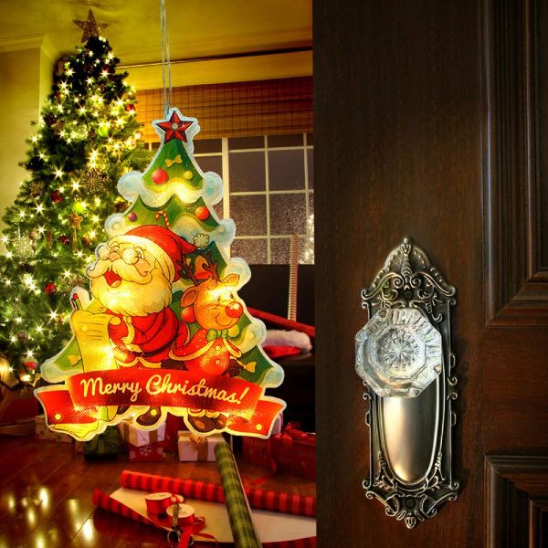 Pinheiro Decorativo Iluminado de Natal com Ventosa (1)
