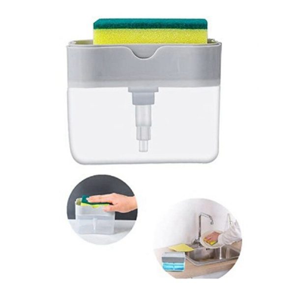 Dispensador de Detergente 2EM1 com Esponja (2)