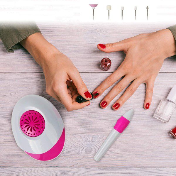 Kit de Manicure e Pedicure 6 Peças com Secador Unhas (1)