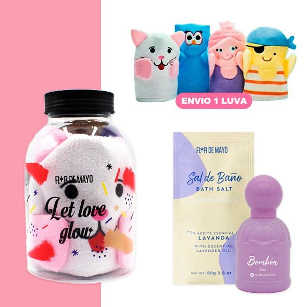 Conjunto Sais de Banho + Perfume Let Love Glow