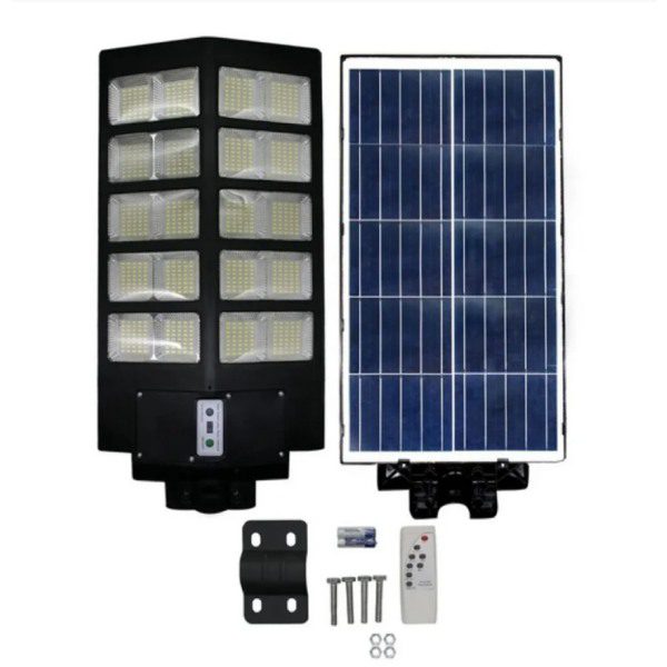 Candeeiro Solar de Rua 1000W com Sensor de Movimento e Comando (5)
