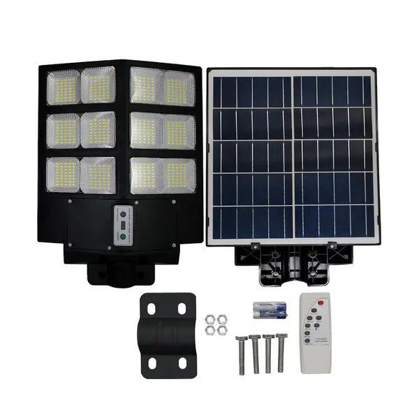 Candeeiro Solar de Rua 600W com Sensor de Movimento e Comando (2)