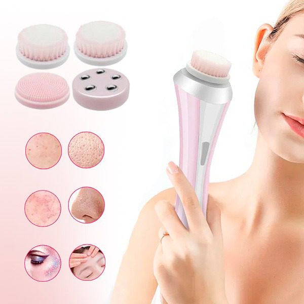Escova Elétrica de Limpeza e Massagem Facial