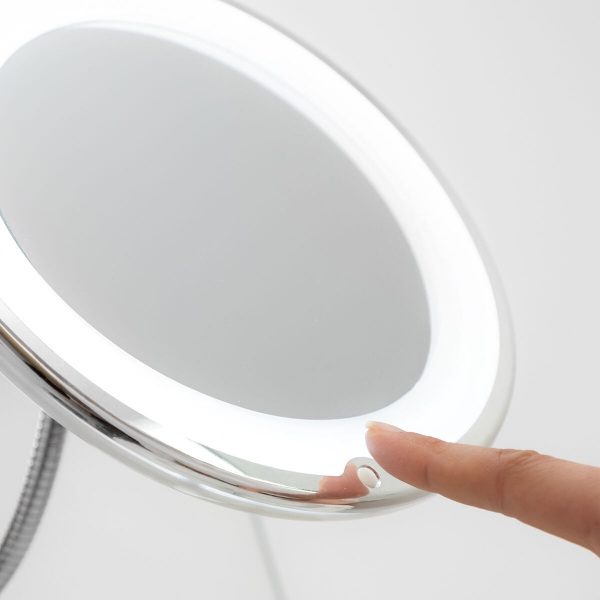Espelho de Aumento LED com Braço Flexível e Ventosa Mizoom (4)