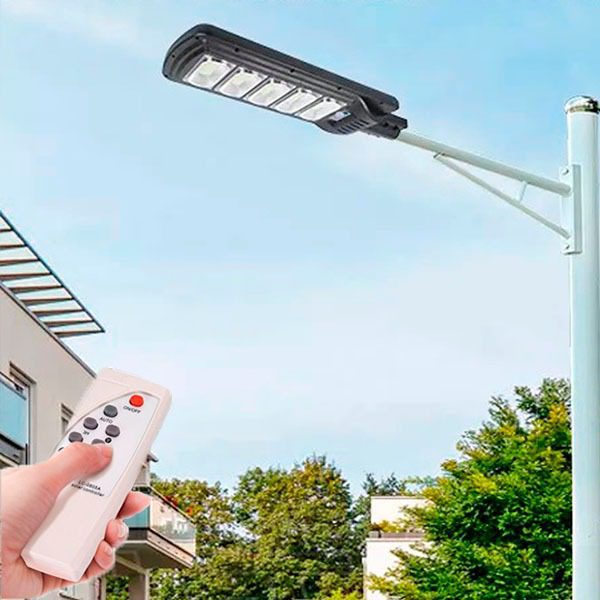 Lâmpada Solar de Rua 250W com Sensor de Movimento e Comando