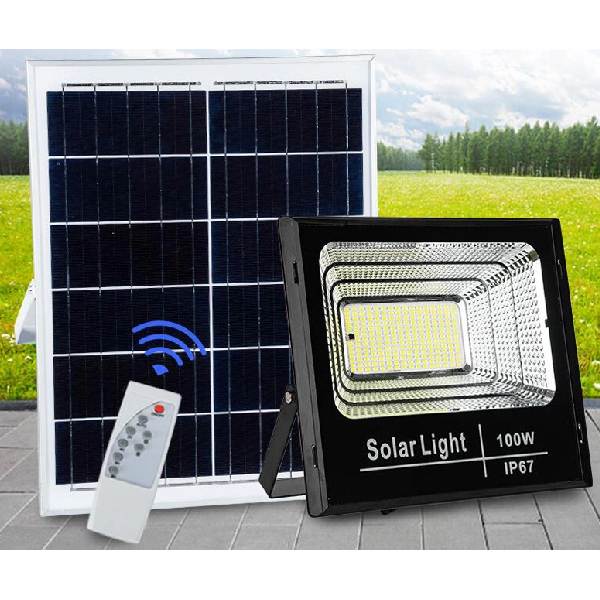 Luz Solar 50W com Painel Solar e Comando (4)