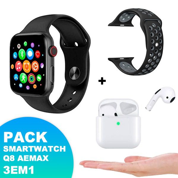 Pack Smartwatch Q8 AEMAX 3EM1