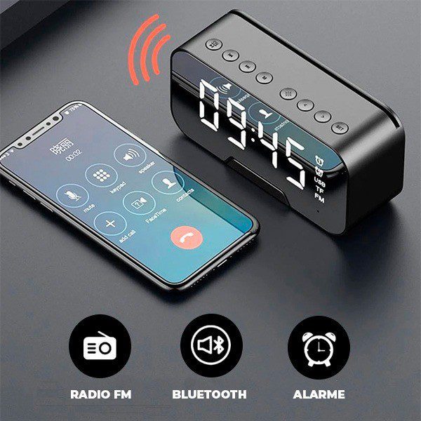 Relógio Despertador Bluetooth Multifuncional G10
