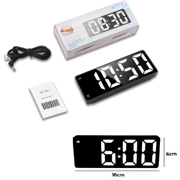 Relógio Despertador Digital LED SZ-810 (7)