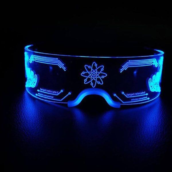 Óculos Luminosos LED CyberPunk para Festa (4)